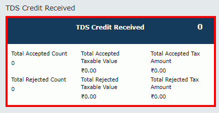 Filing GST form TDS and Credit received image 5