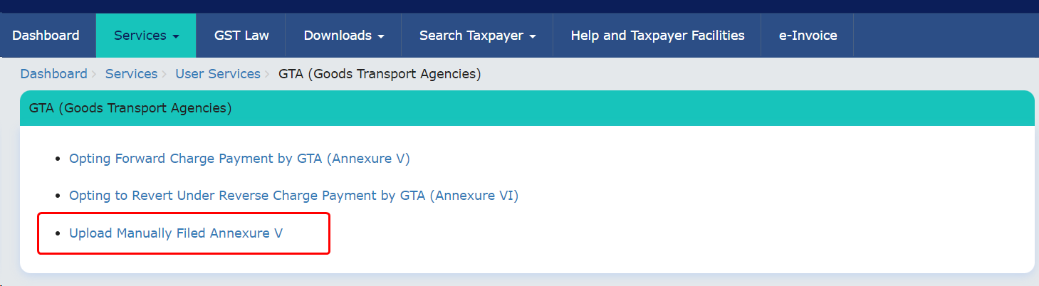  Forward or Reverse Charge on GST Portal for GTA?