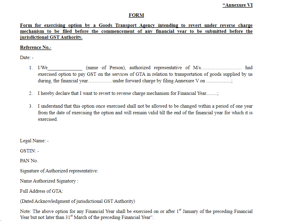 Functionalities for GTA are LIVE on GST portal from 01st January, 2024 image 1