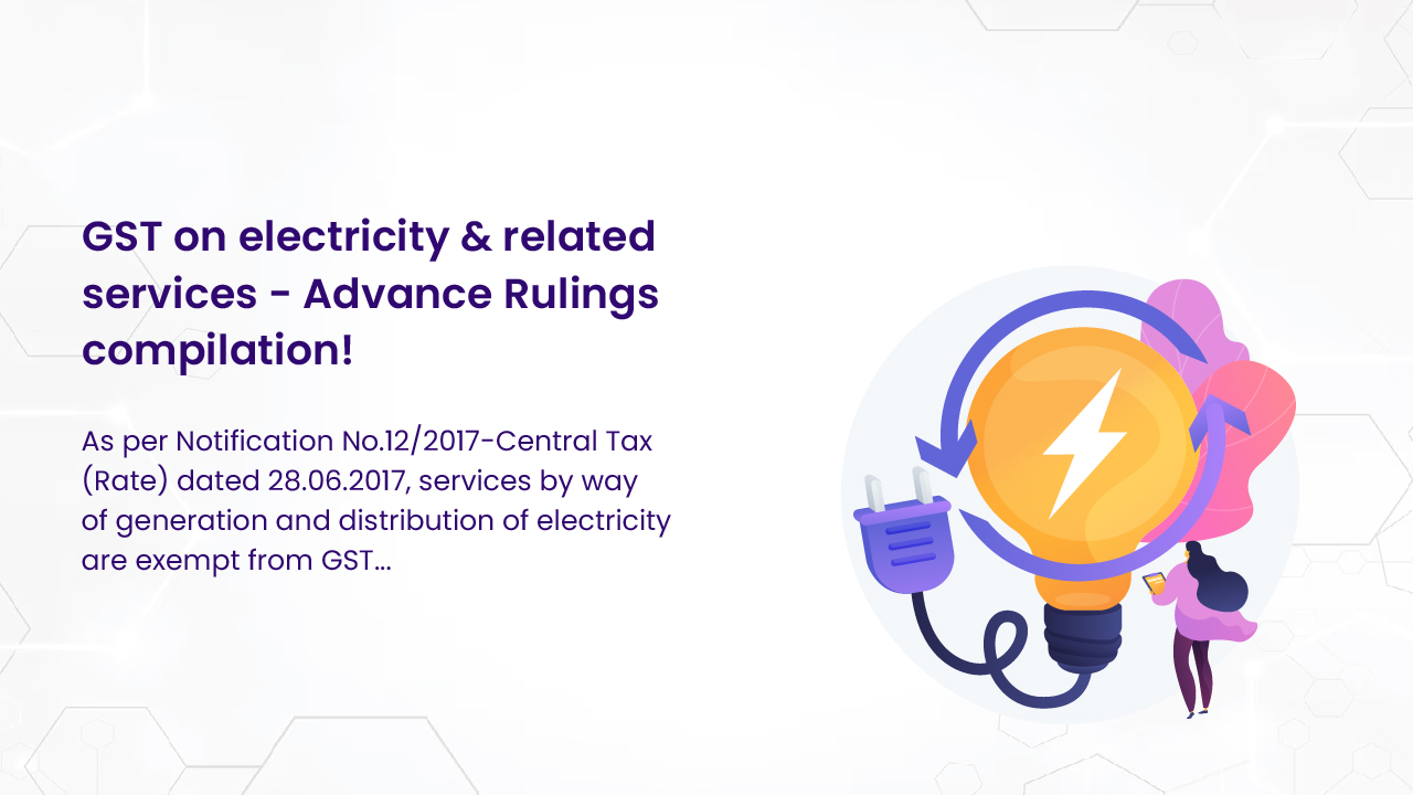 GST on electricity and related services