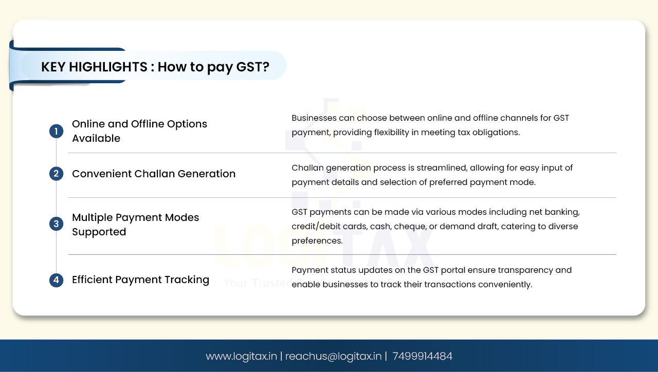 How to pay GST