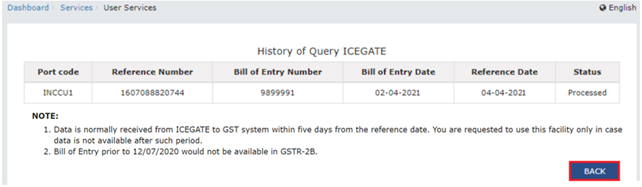 How to search for Bill of Entry on the GST portal?