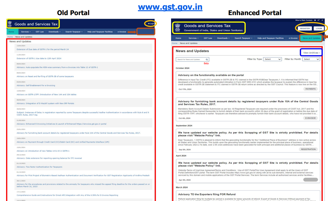 New GST portal features go live on May 3, 2024!