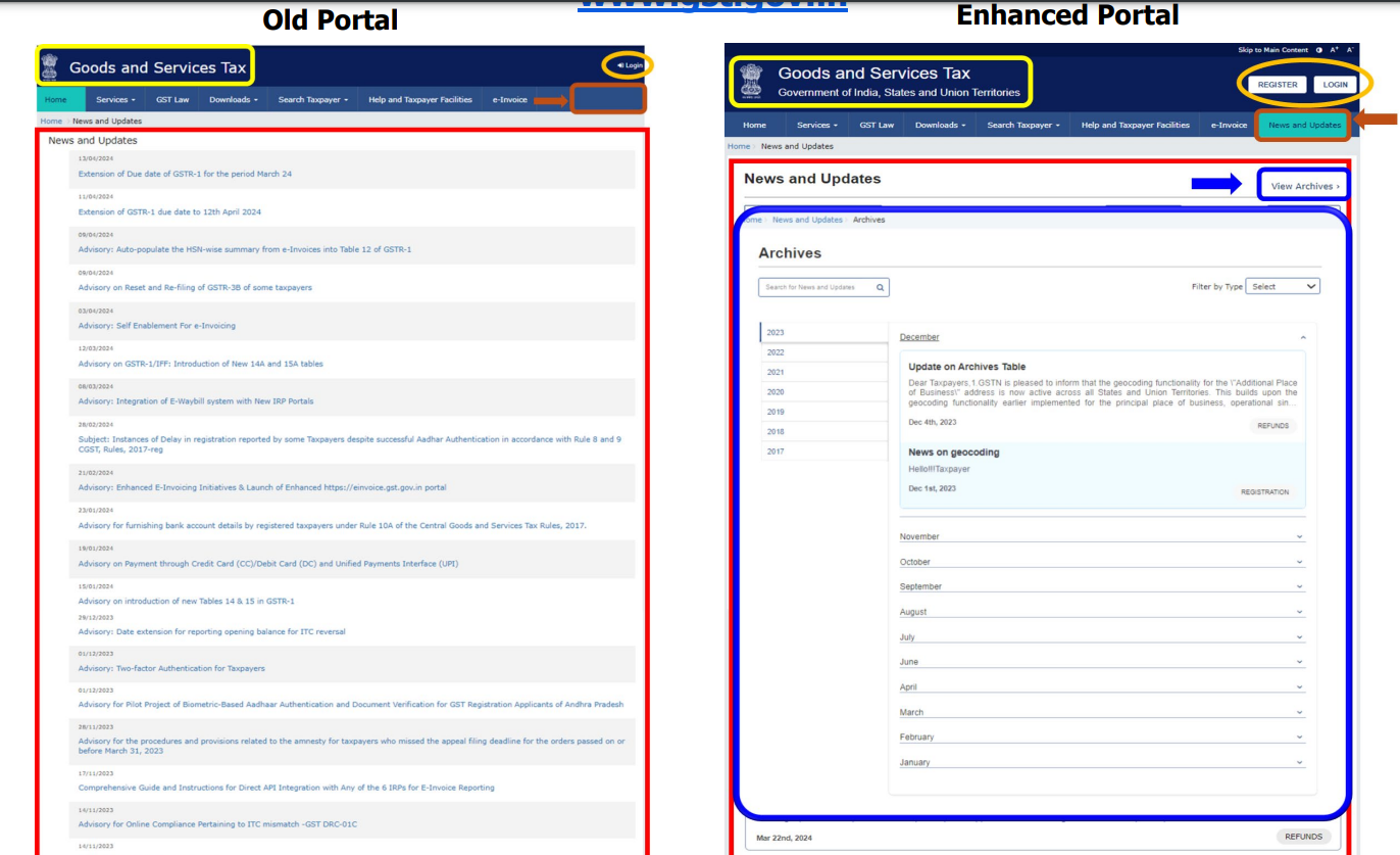 New GST portal features go live on May 3, 2024!